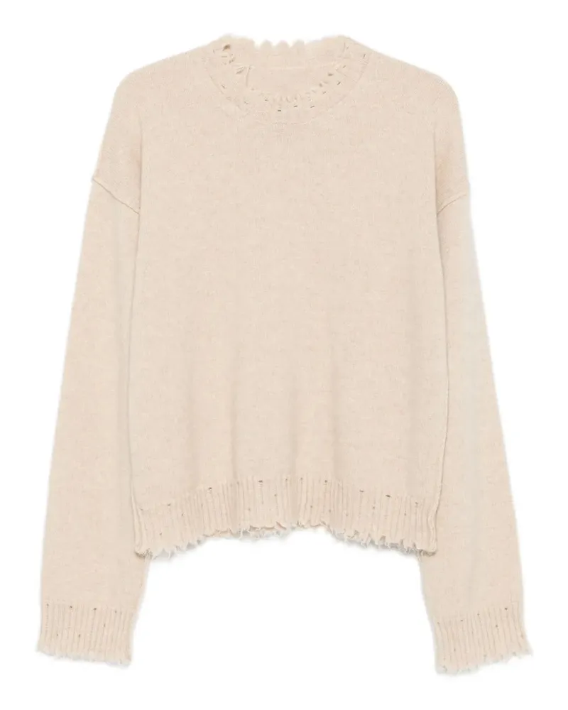 Uma Wang Cashmere Pullover mit Fransen Saum Uw900