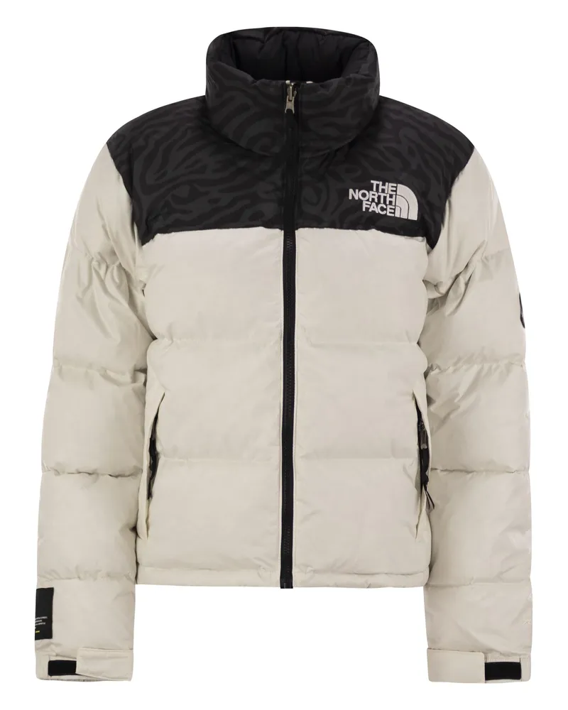 The North Face Die North Face Retro 1996 Zwei -Ton -Down -Jacke White