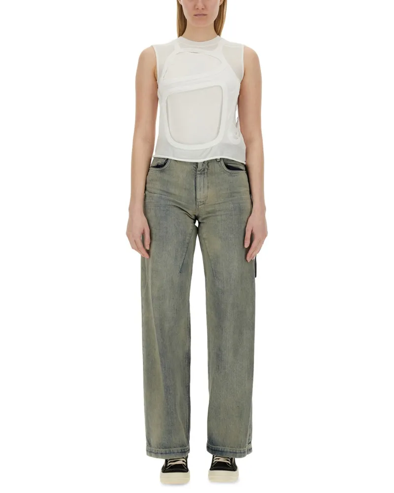 DRKSHDW by Rick Owens Top schnitt aus White