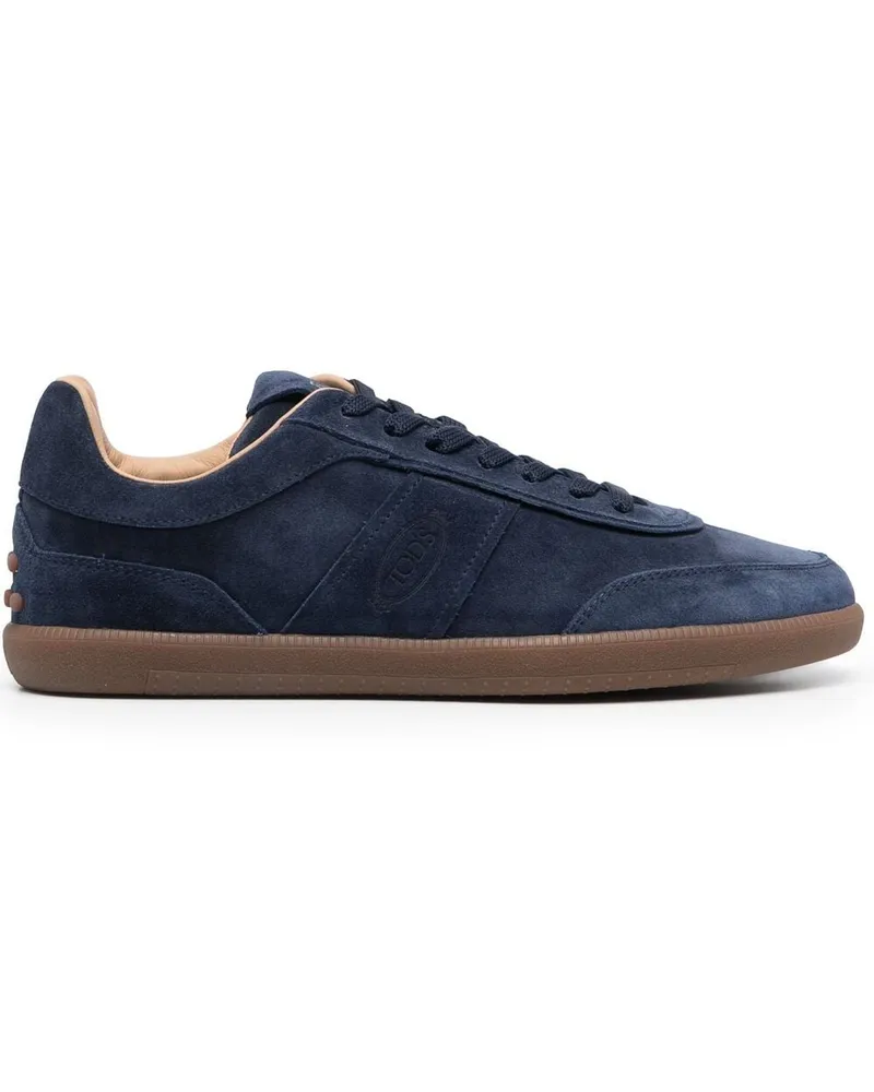 TOD'S Tod 's Tabs Wildleder Leder -Sneaker Blue