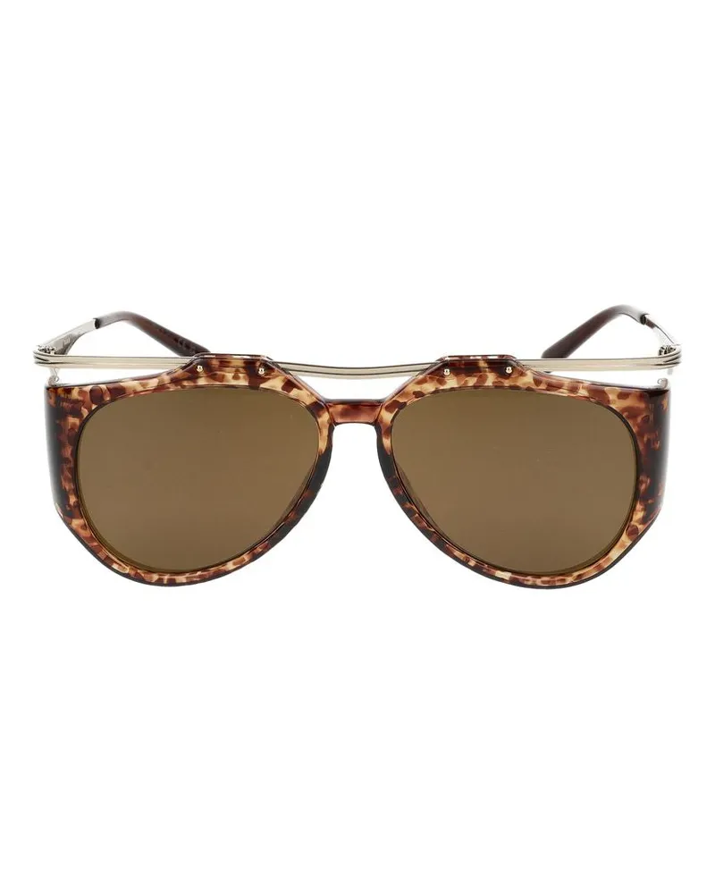 Saint Laurent Sonnenbrille  SL M137 Amelia 002 Havanna Gold Brown /14/135 002