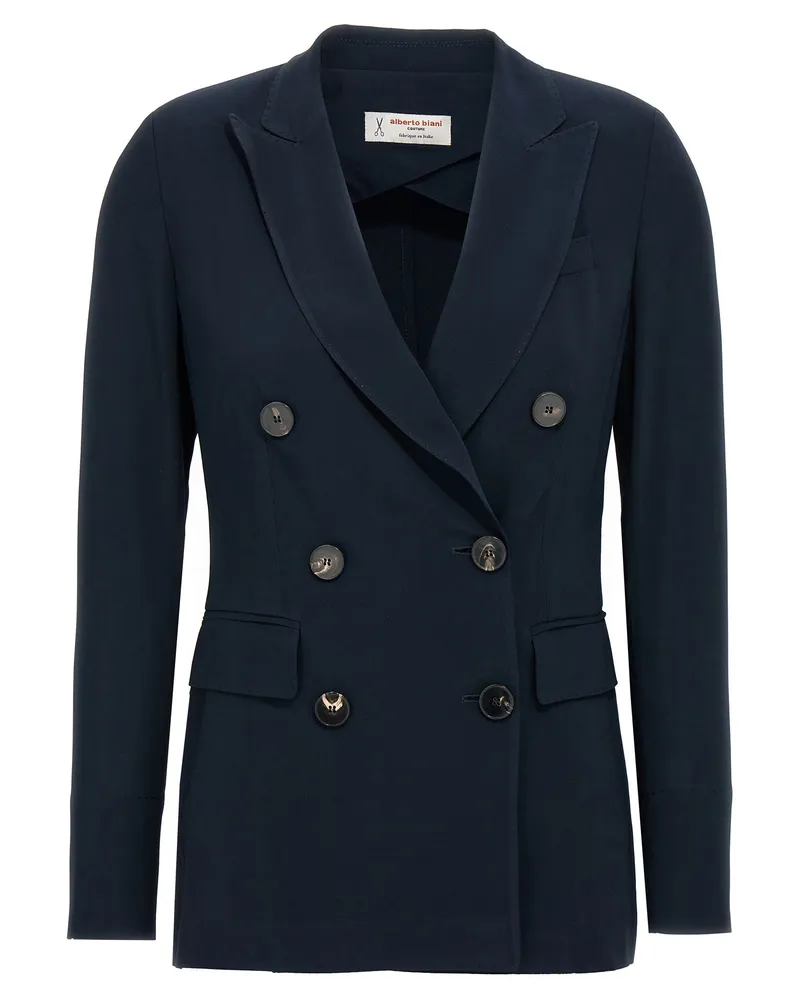 Alberto Biani Double Breasted Blazer Blue