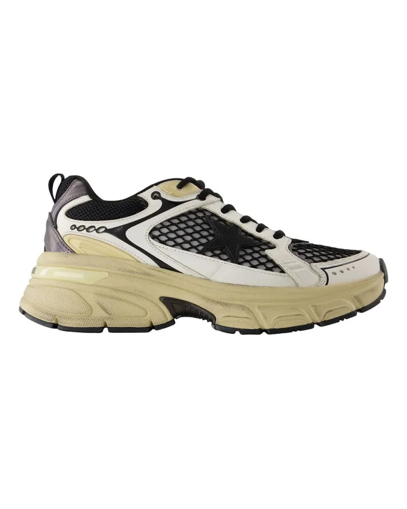 Golden Goose Sneakers Lightstar  Deluxe Marke Leder weiß/schwarz White