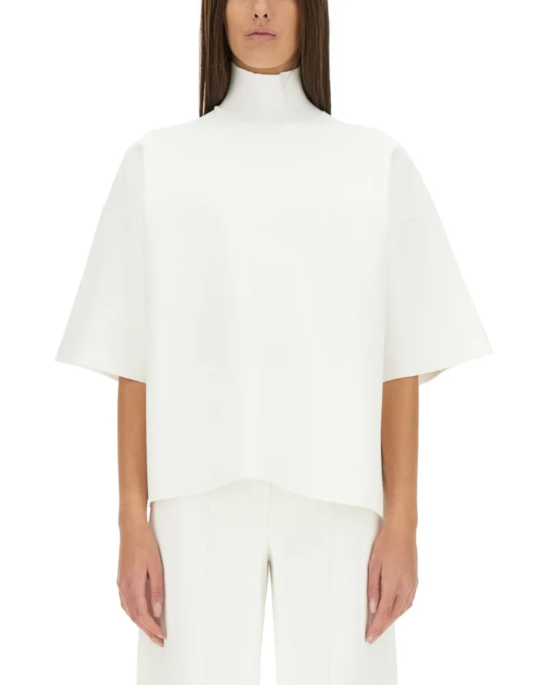 Theory Theorie Rollkragenpullover Top White