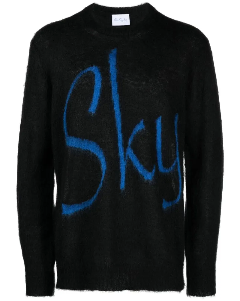 Blue Sky Inn Logo Wolle Mischpullover Black
