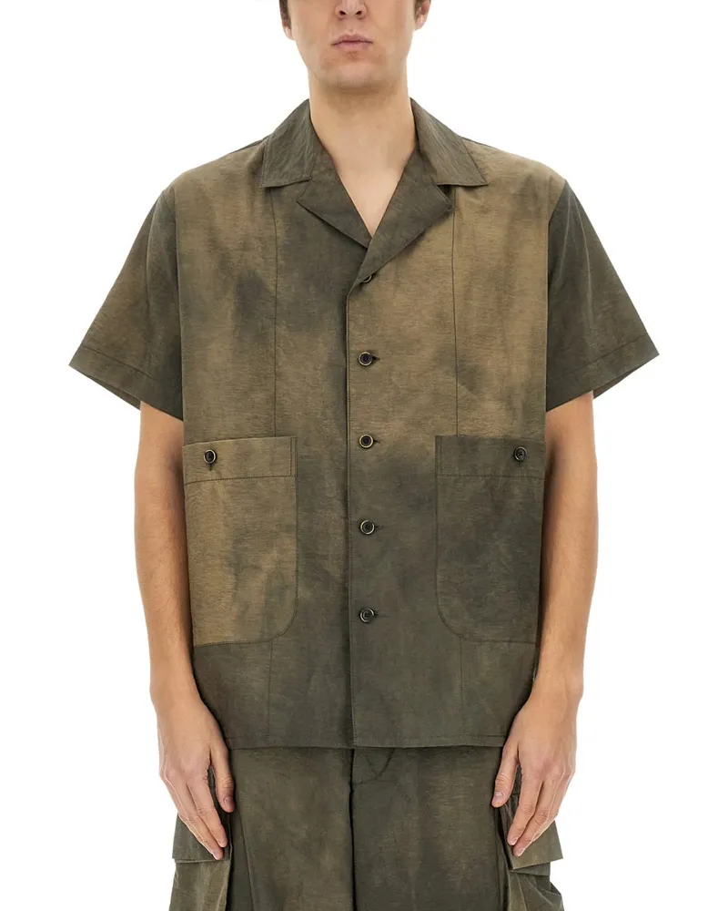 Uma Wang Terry" Hemd Charcoal