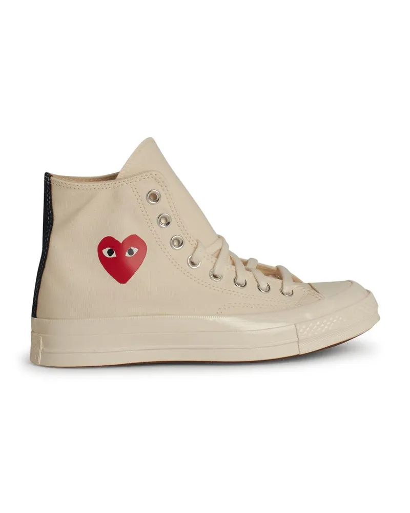 Comme des Garçons Comme des garçons spielen x Converse Beige Tela Sneakers Beige