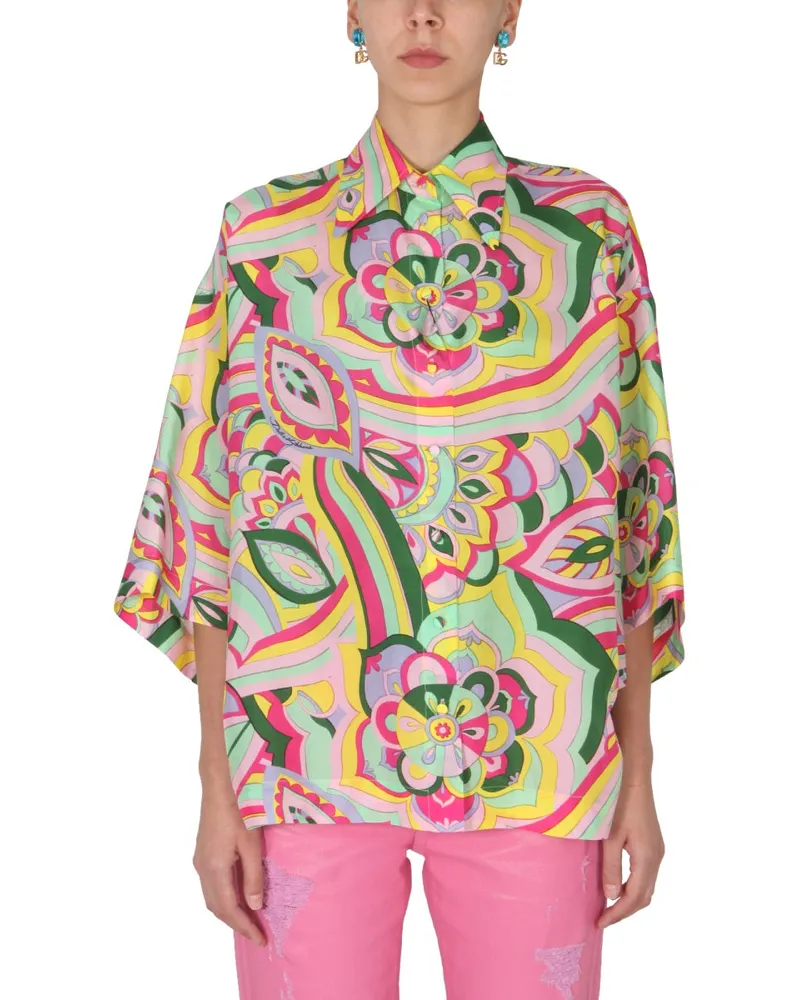Dolce & Gabbana 60 's Druckhemd Multicolour