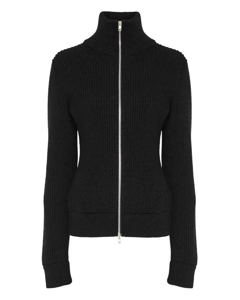 Maison Margiela gerippte Strickjacke mit Reißverschluss 900