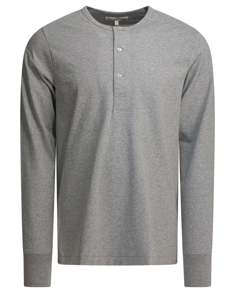Merz b. Schwanen Seraphim „Henley“ T-Shirt Grey