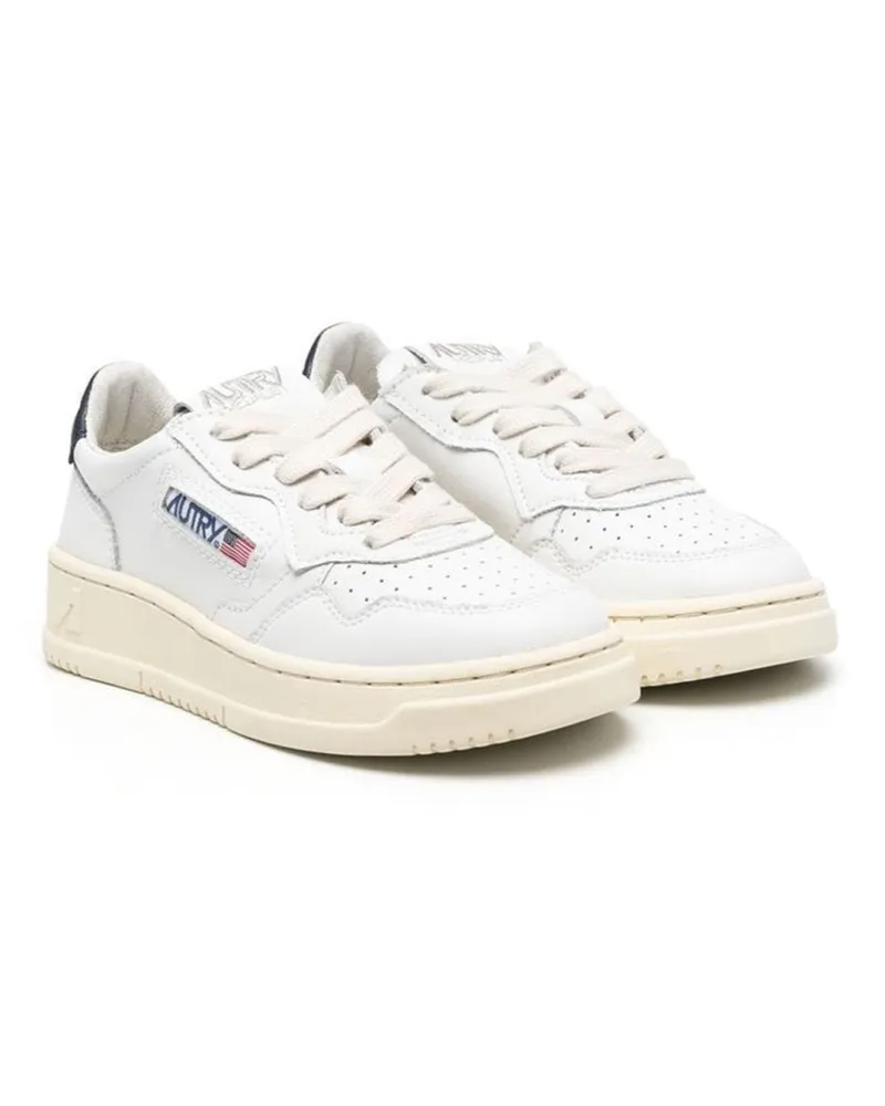 AUTRY kontrastierender Fersen -Sneaker White