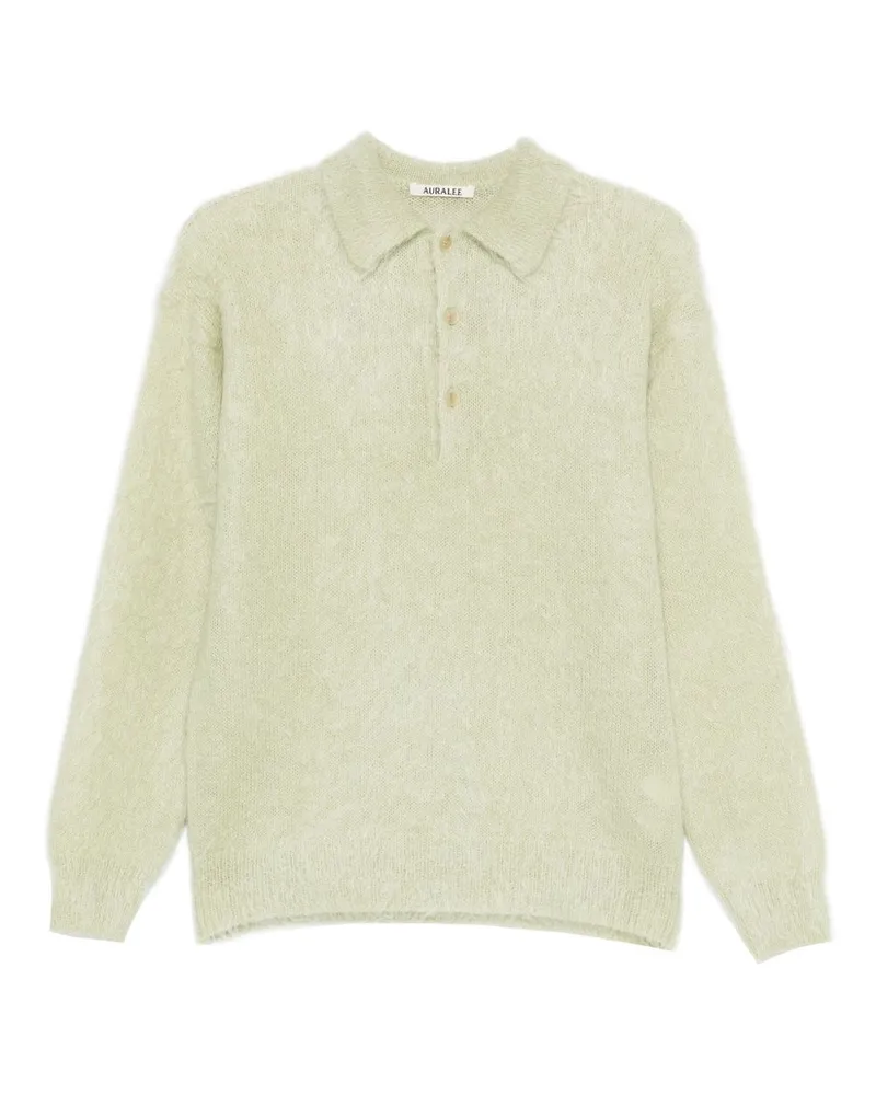 AURALEE Poloshirt aus -Wolle Kaki