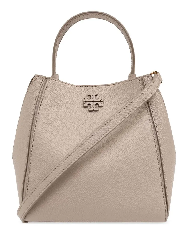 Tory Burch Mc Graw Small Leder Eimerbeutel Light