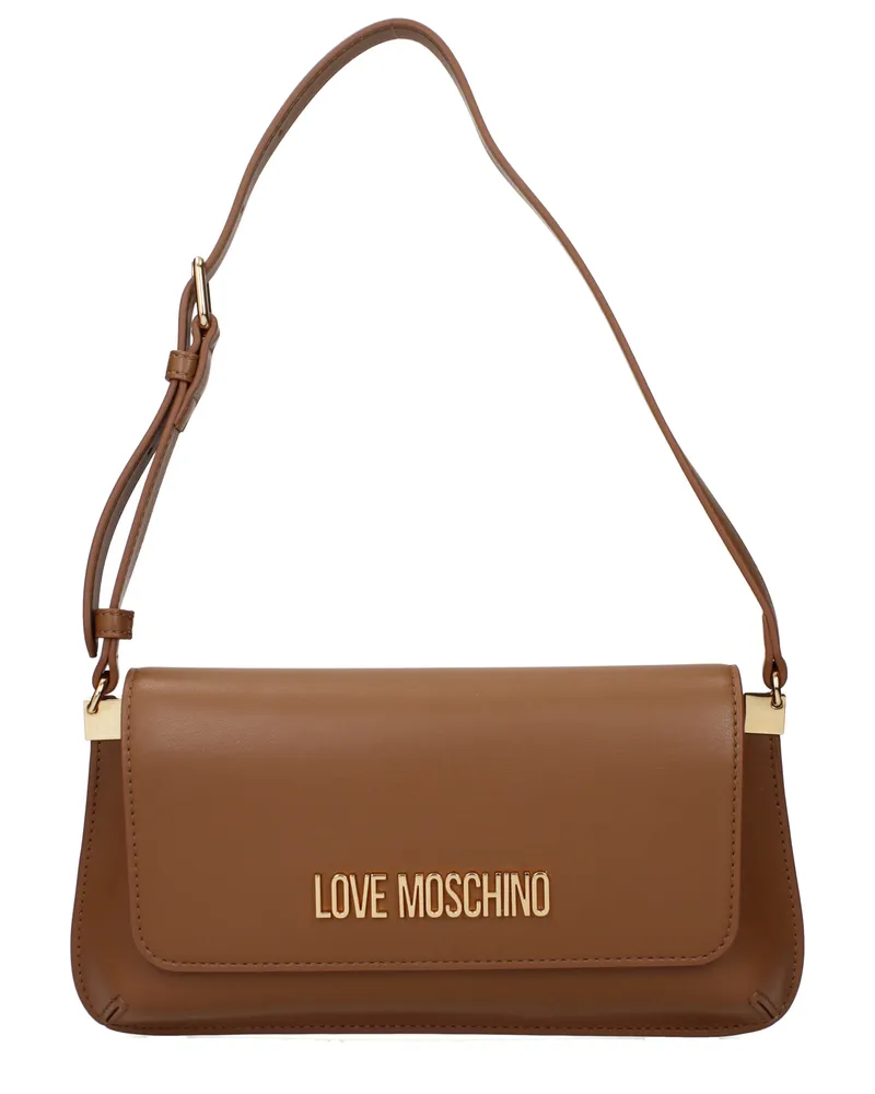 Moschino Damens Umhängetaschen Polyurethan Braun/Camel -