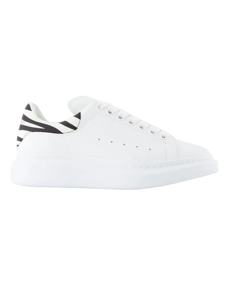 Alexander McQueen Übergroße Turnschuhe  Leder Weiß White