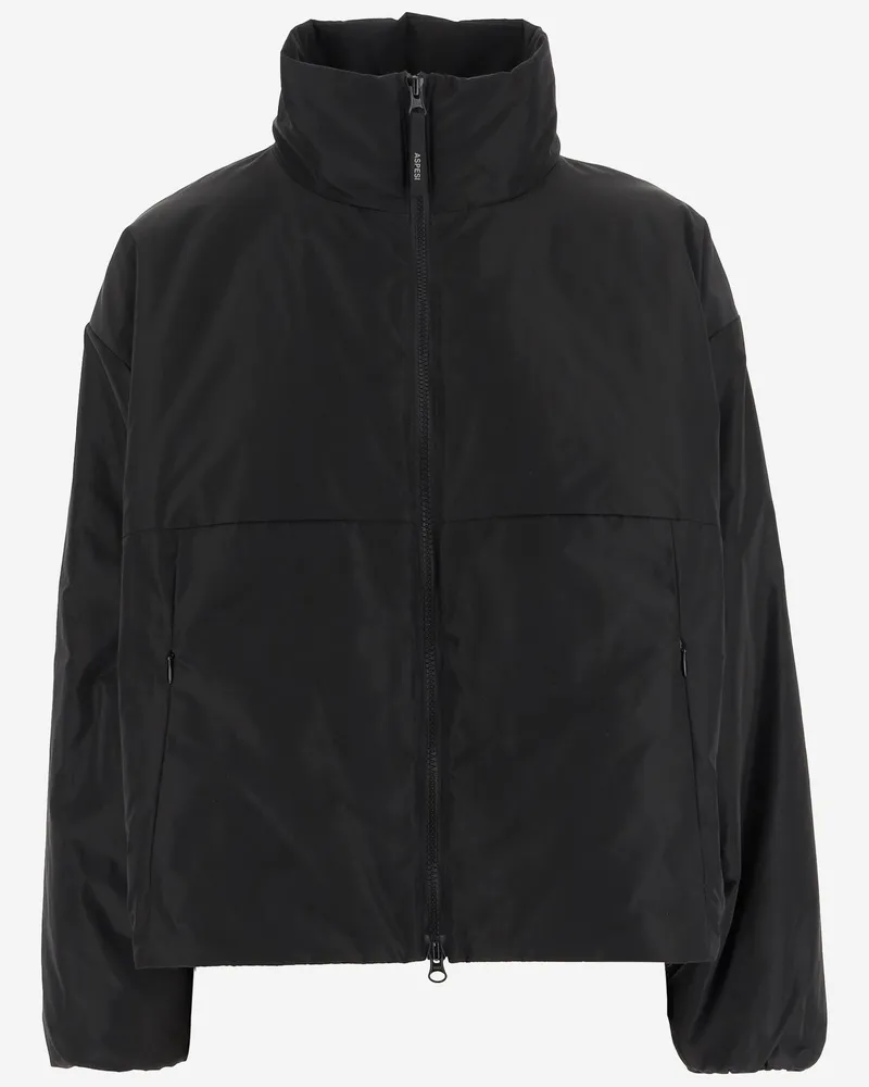ASPESI Nylon -Bomberjacke Black