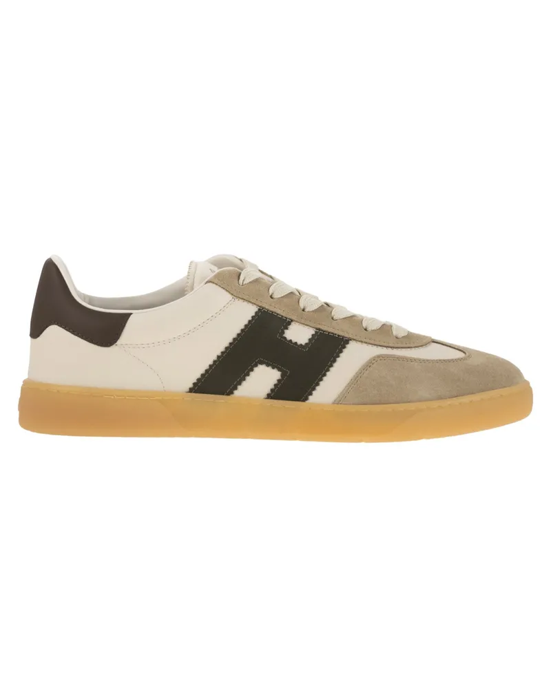 Hogan coole Ledertrainer mit H an der Seite White