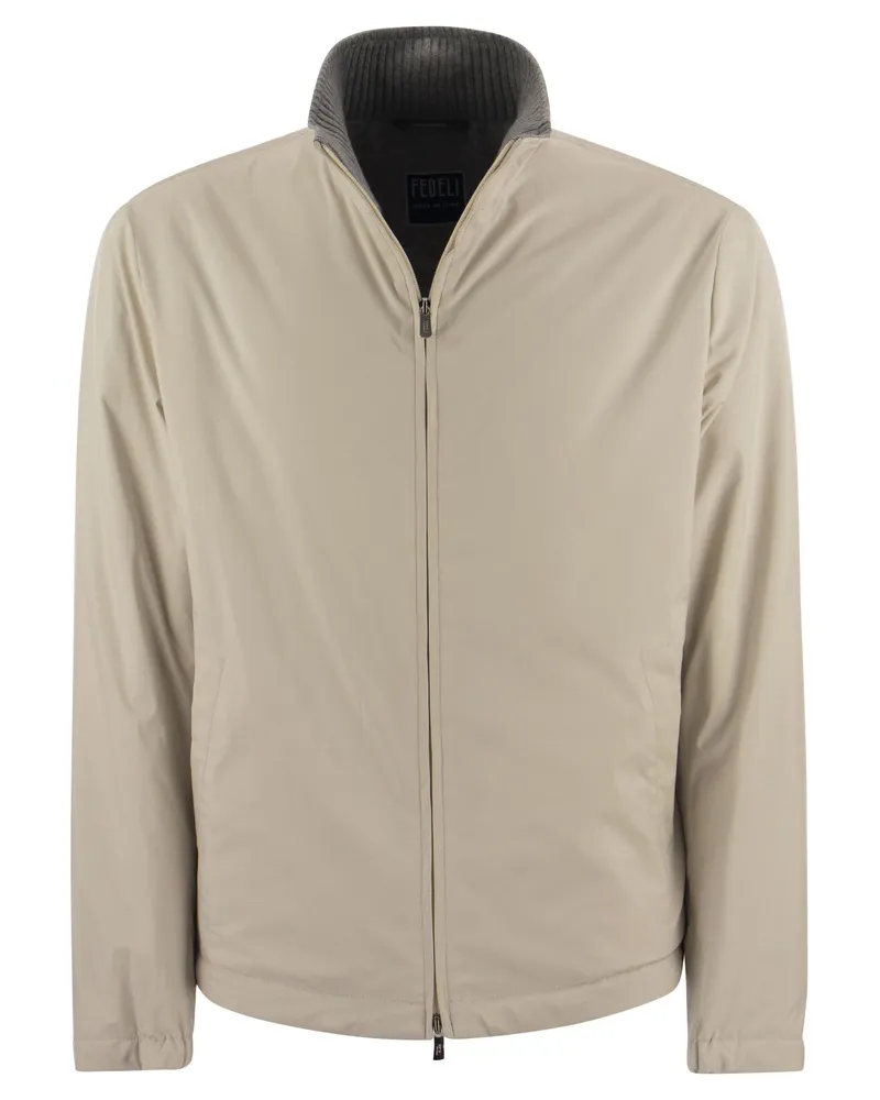 Fedeli Cashmere Gefütterte Jacke Sahne