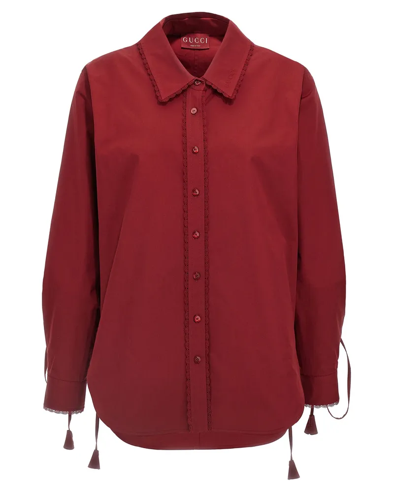 Gucci Schnürhemd Red