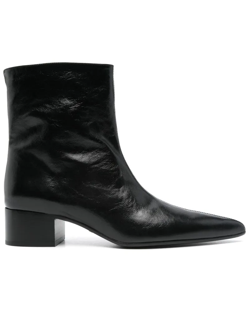 KHAITE Andee Lederstiefel Black