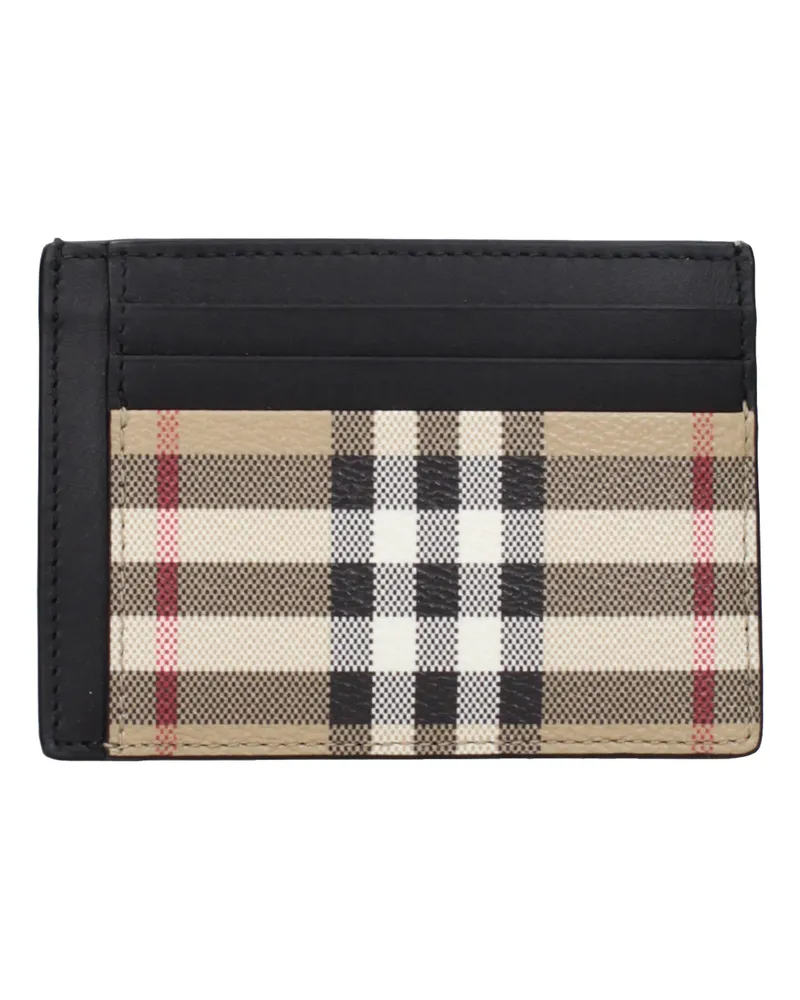 Burberry Dokumenthalter Mann Stoff Beige/Schwarz -