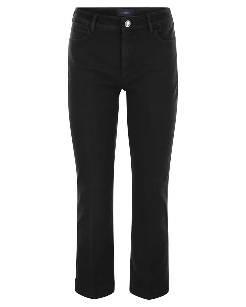SPORTMAX Nilly Five Pocket Mini Flare Hose Black