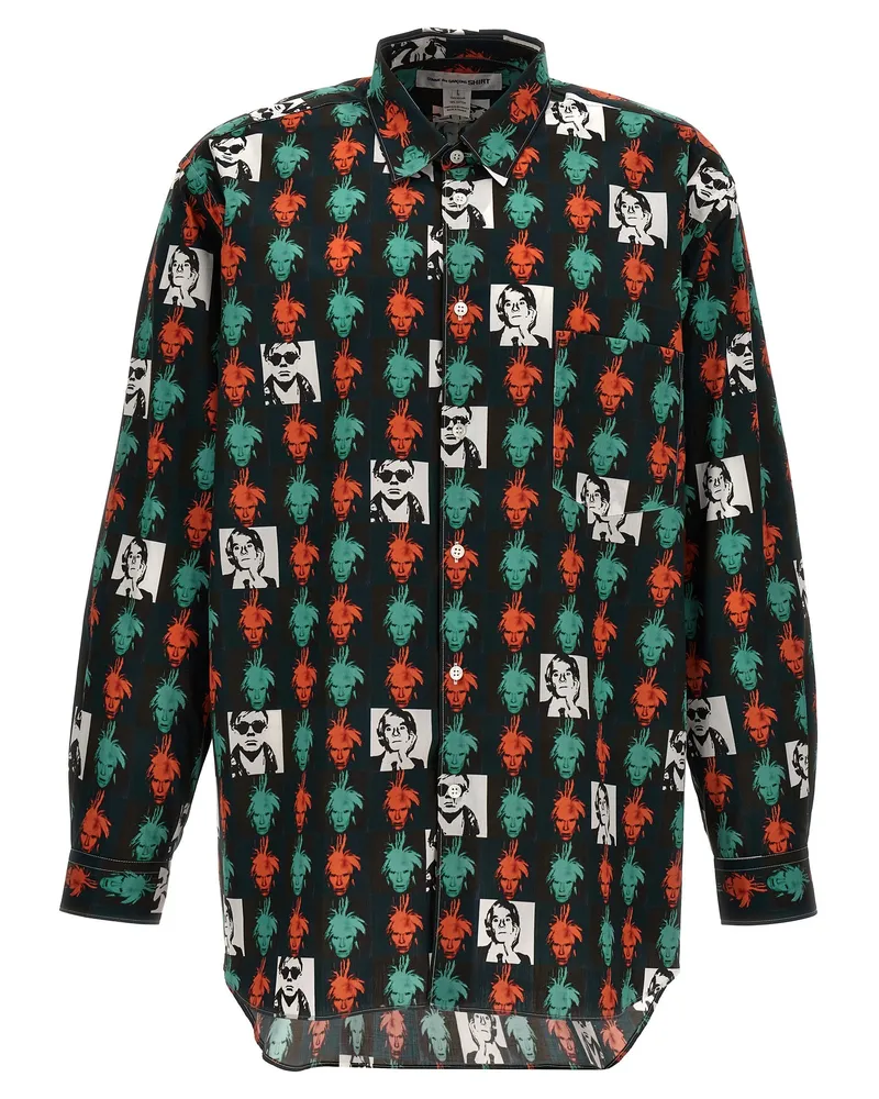 Comme des Garçons Andy Warhol' Hemd Multicolor
