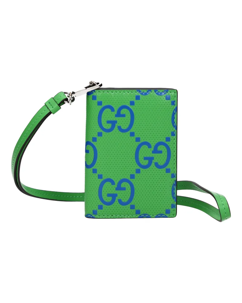 Gucci Herrens Dokumentenhalter aus grünem Leder -