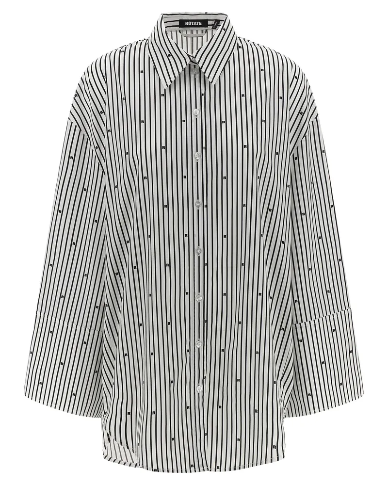ROTATE Birger Christensen Drehen Sie Birger Christensen "Poplin übergroß White