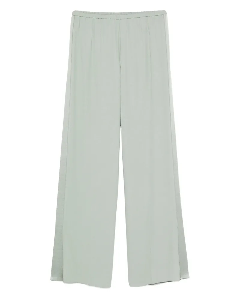 forte_forte Matte Anvers Satin reguläre Taillenrauchhosen 