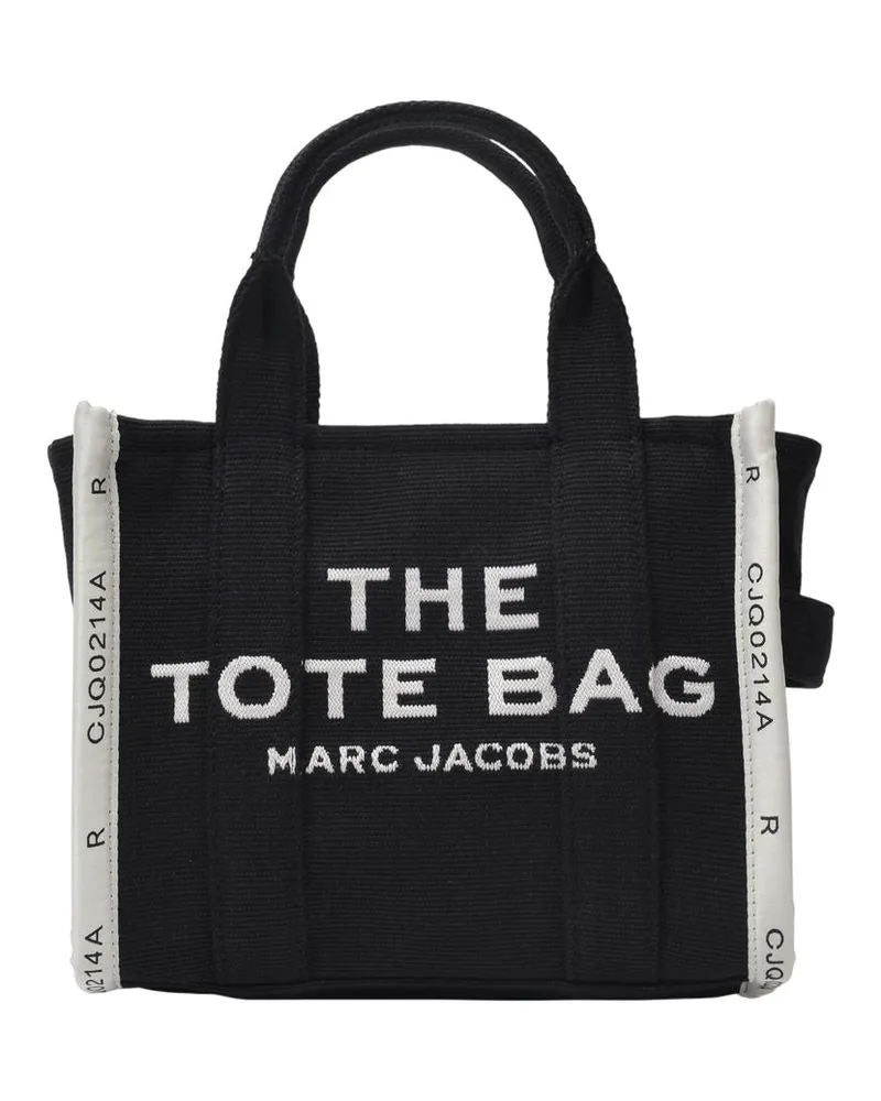 Marc Jacobs Die kleine Einkaufstasche in schwarzen Leinwand Schwarz