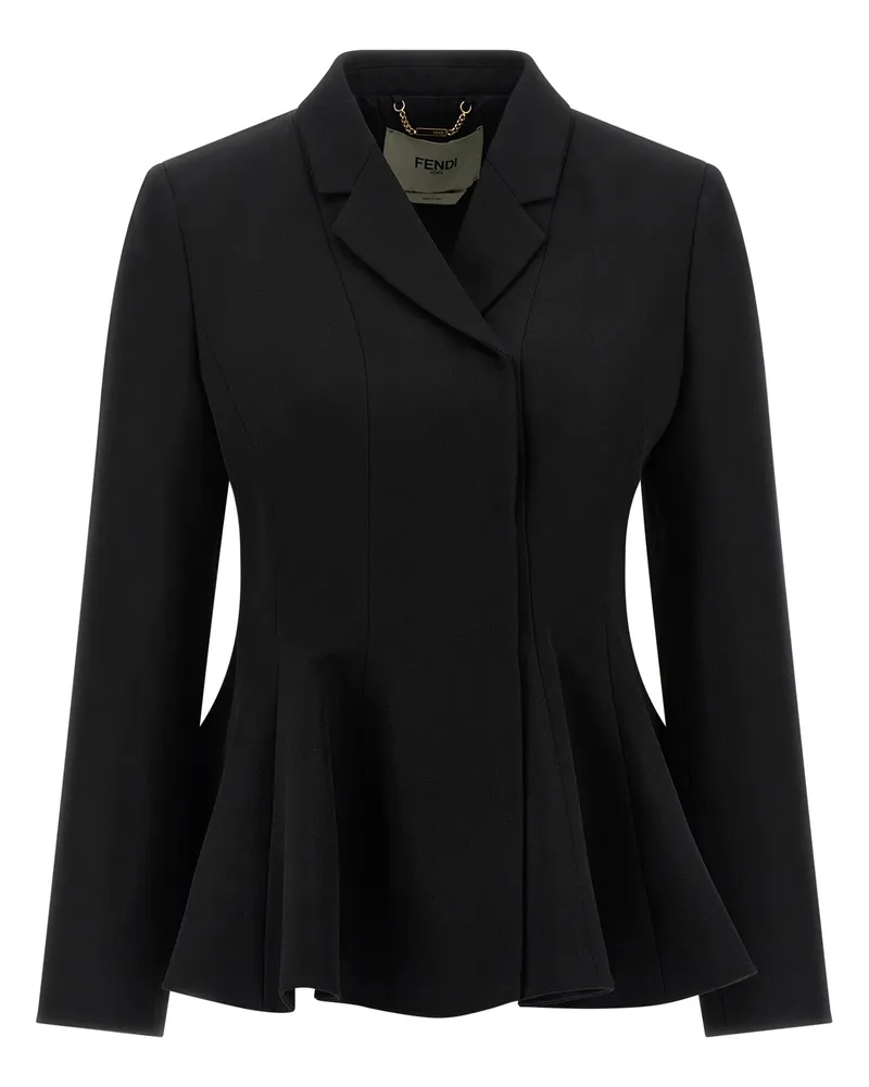 Fendi Grain de Poudre' Blazer Black