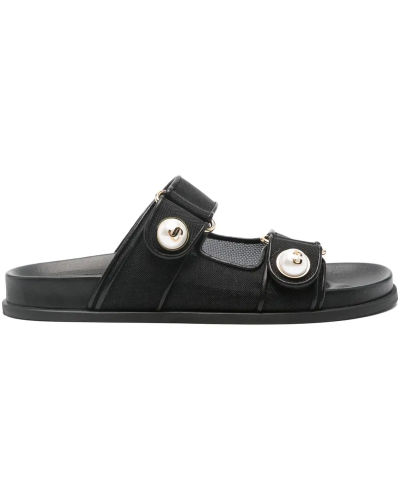 Jimmy Choo Fayence Patent Ledersandalen Black