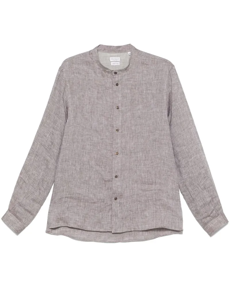 Brunello Cucinelli Leinenhemd Beige