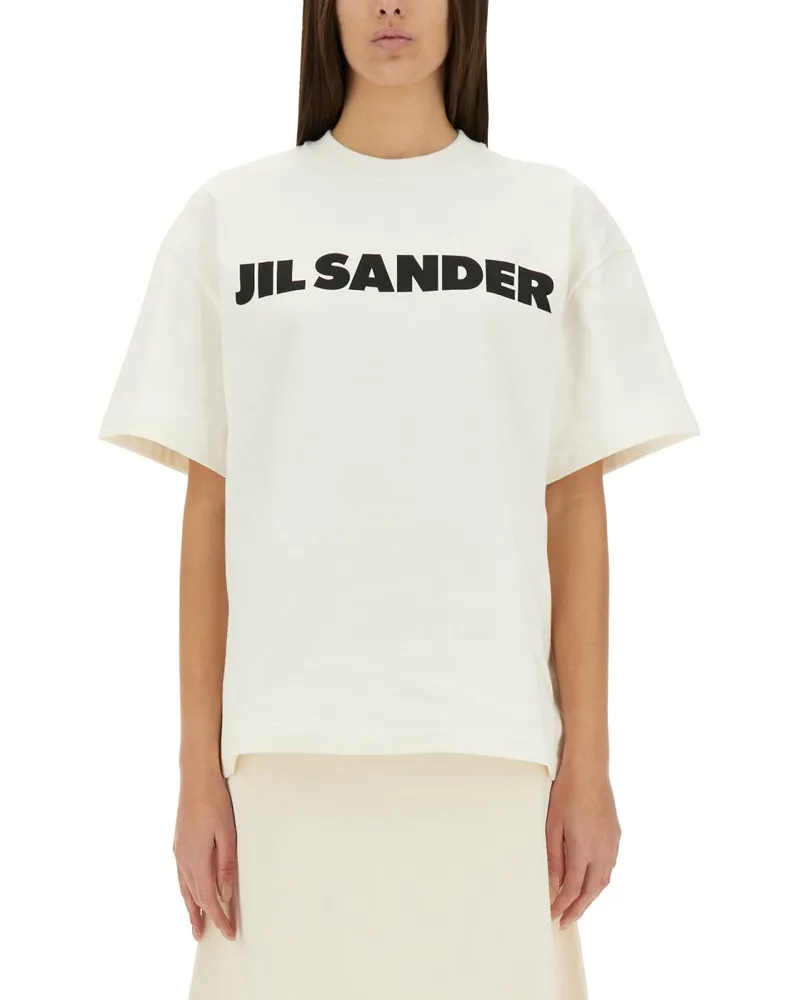 Jil Sander T -Shirt mit Logo White