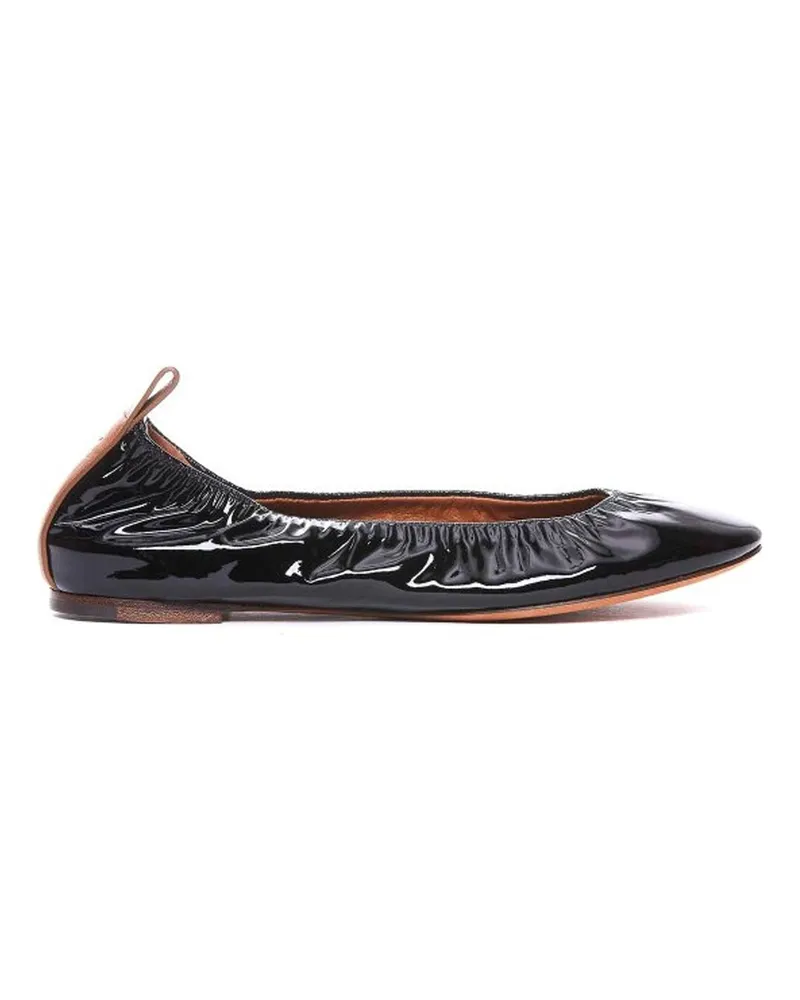 Lanvin Leder Ballerina Flats Black
