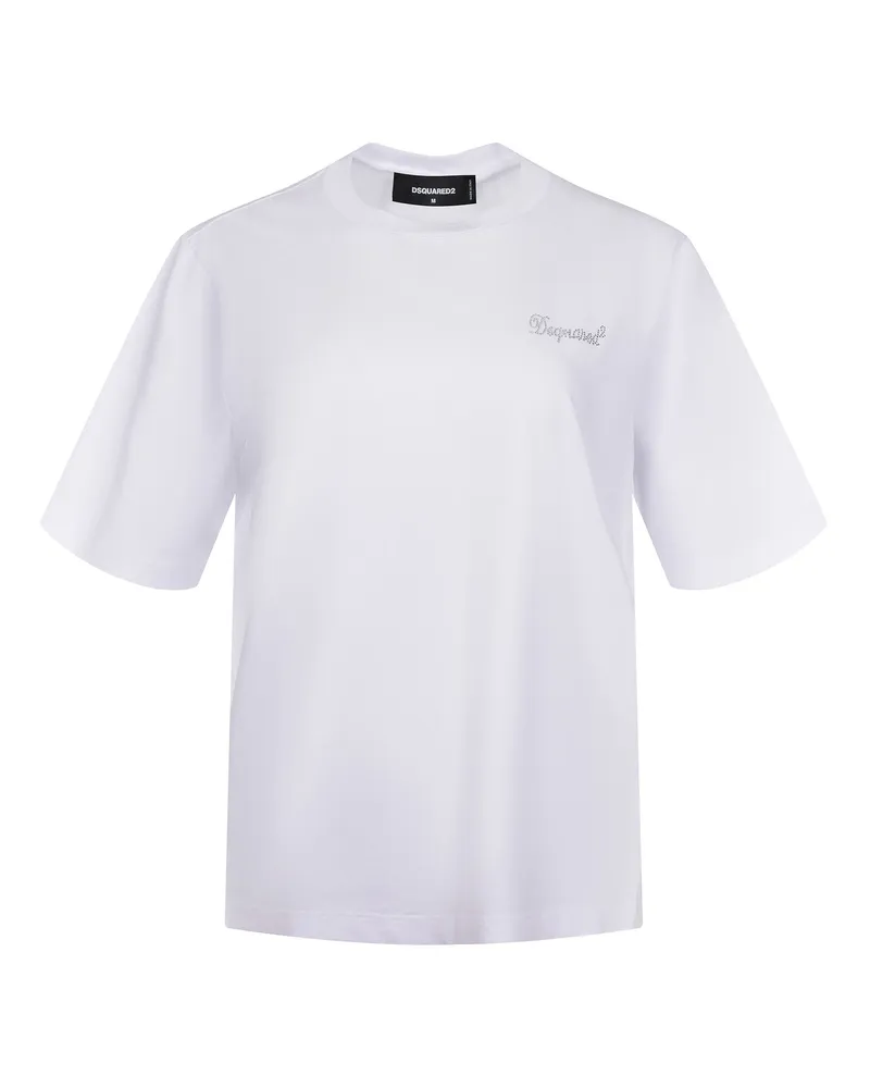 Dsquared2 T -Shirt aus Baumwolle White