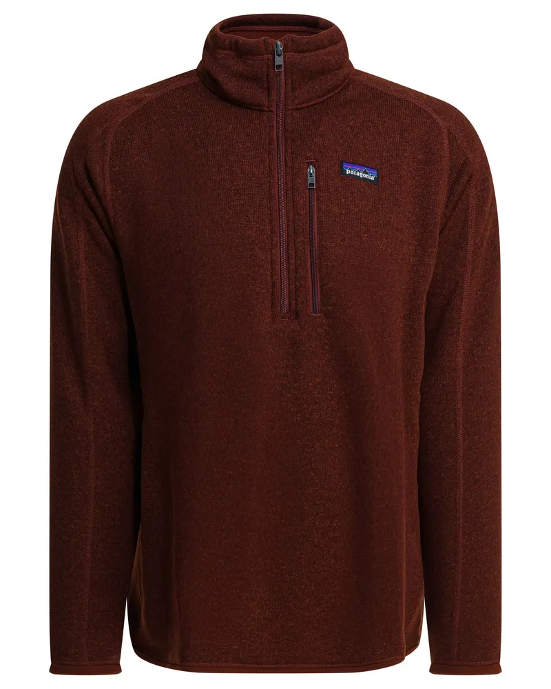 Patagonia Better Sweater“ Sweatshirt mit halbem Reißverschluss Bordeaux