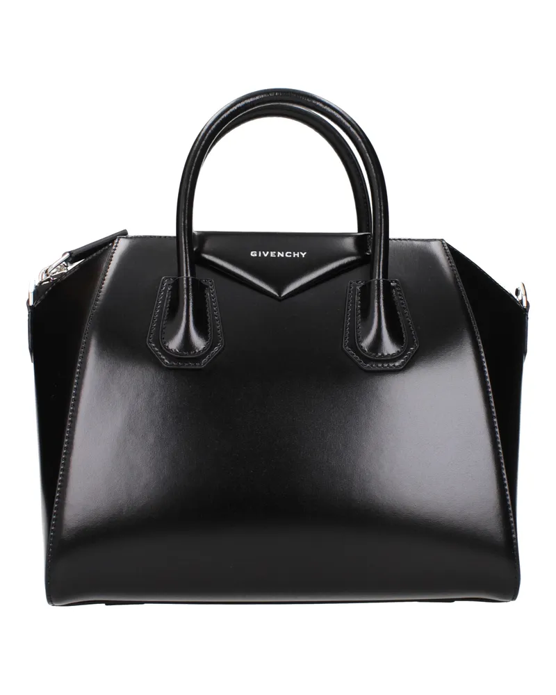 Givenchy Damens Antigona Handtasche aus schwarzem Leder -