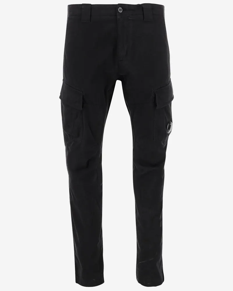 C.P. Company Stretch Cotton Cargo Hosen Black