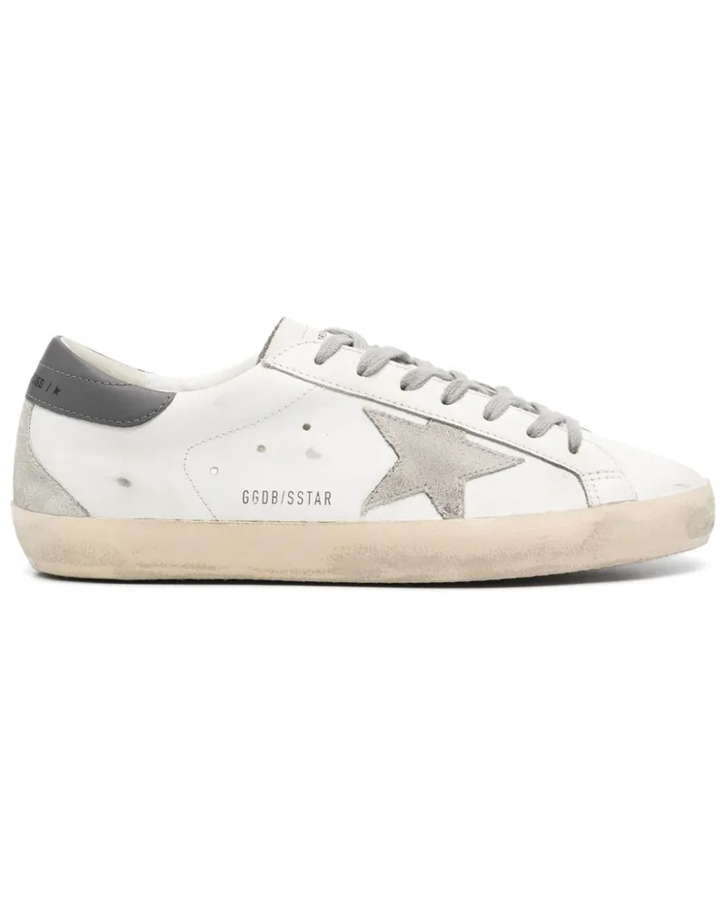 Golden Goose Golden Gans Superstar -Sneakers mit einem abgenutzten Effekt 11915