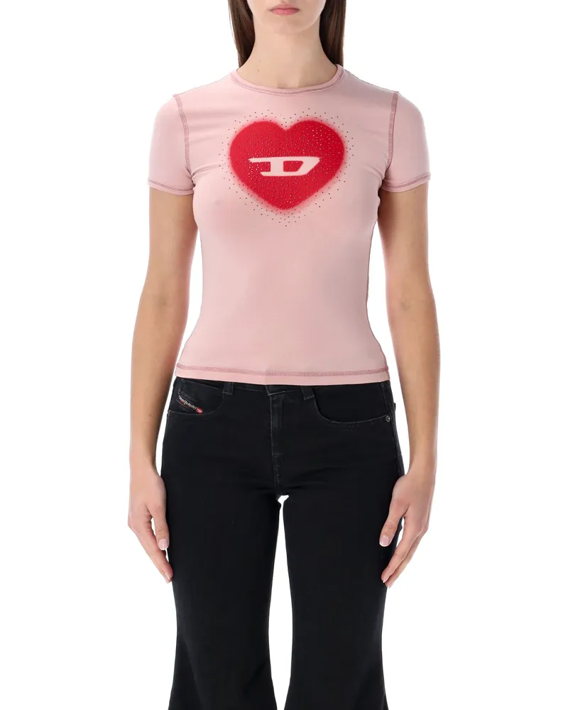 Diesel T-Shirts und Polos Pink Pink