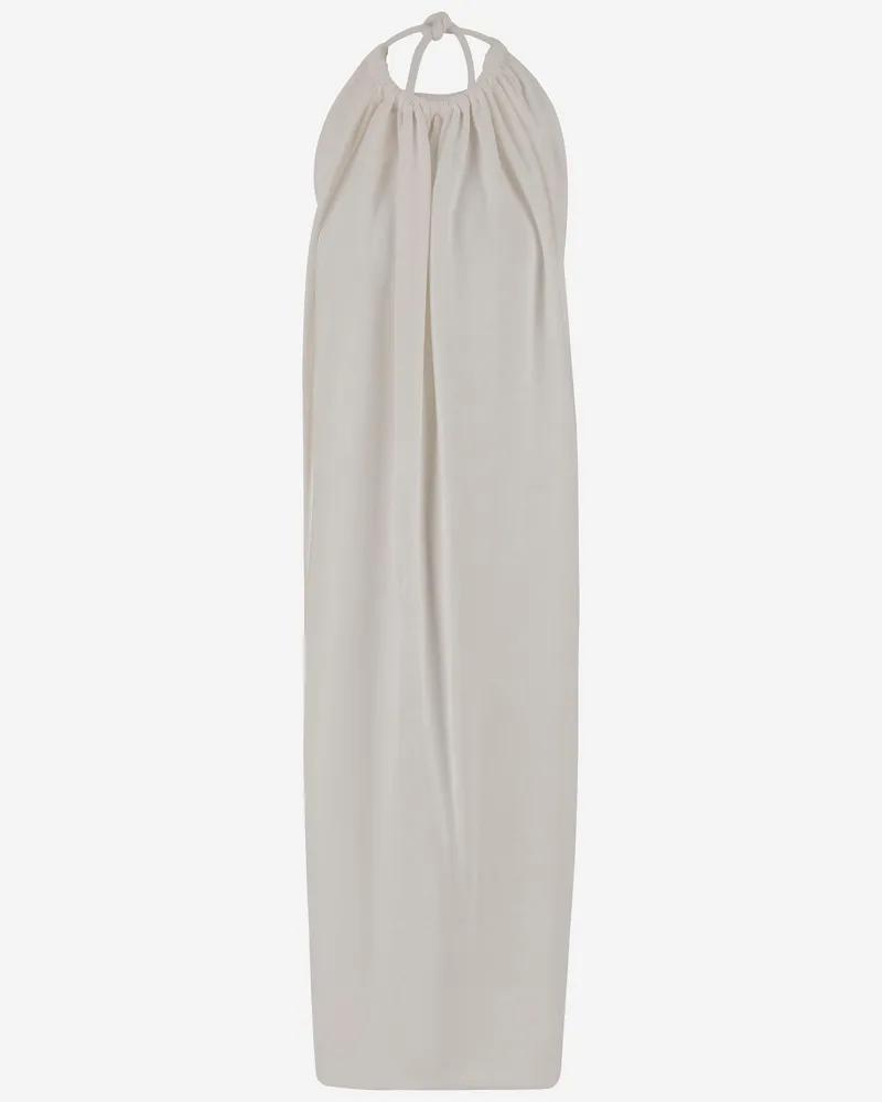 SPORTMAX Sport Max Long Viskose Kleid White