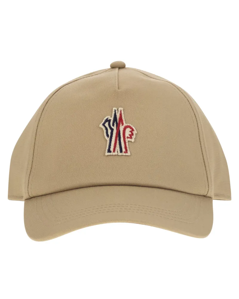 Moncler Baseballkappe von  Cotton Gabardine Beige