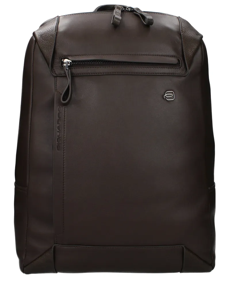 Piquadro Rucksäcke und Messenger-Taschen für Herren Braunes Leder/Testa Di Moro -