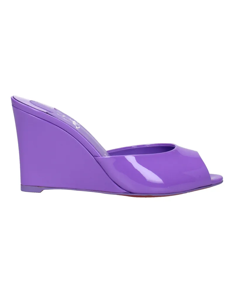 Christian Louboutin Wedge Me Dolly Damens Violettes Lackleder -