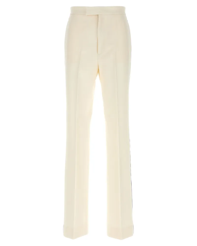 Gucci Hose mit seitlichem Band White