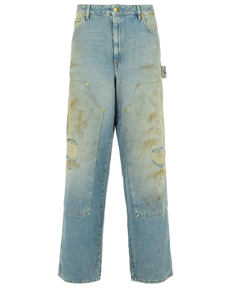 Golden Goose Goldene Gänse -hellblaue Baumwolljeans Light