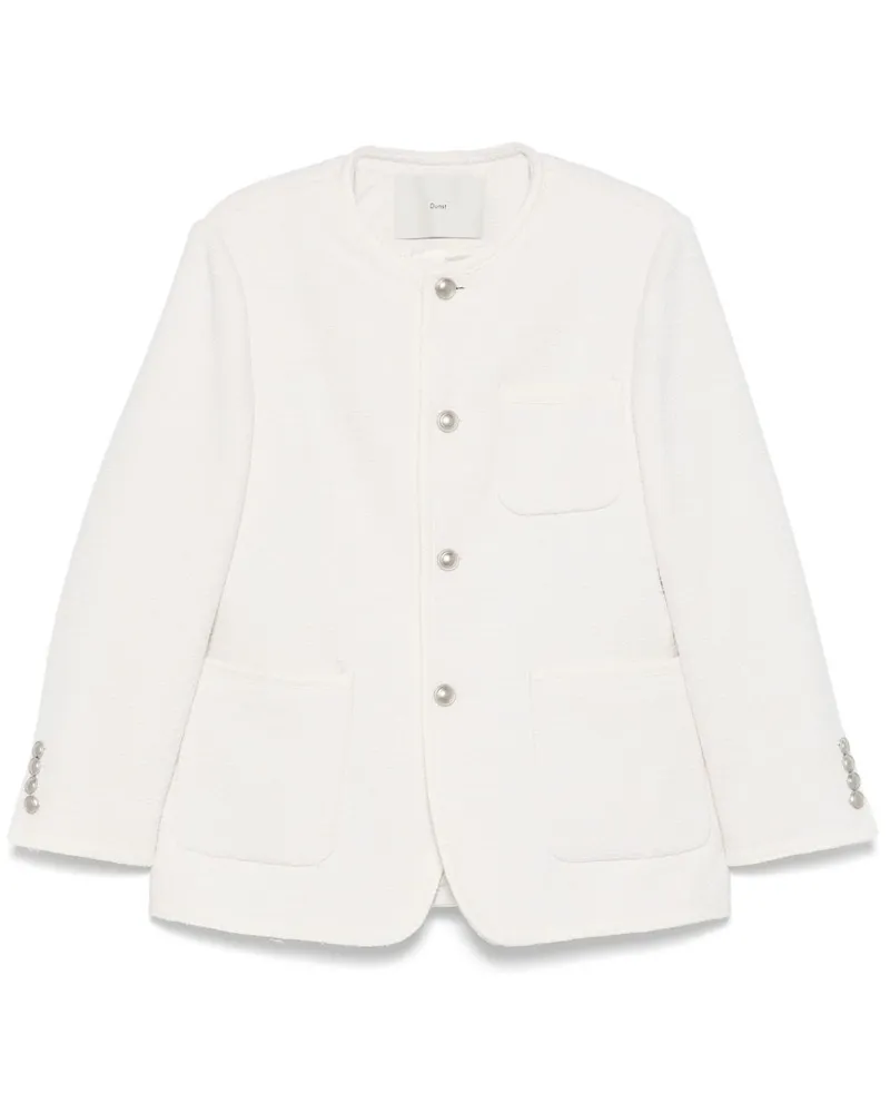 Dunst Tweed übergroße Jacke Ivory