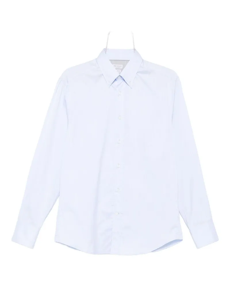 Brunello Cucinelli Baumwollhemd Clear